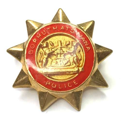 Pair of Bophuthatswana police collar badges