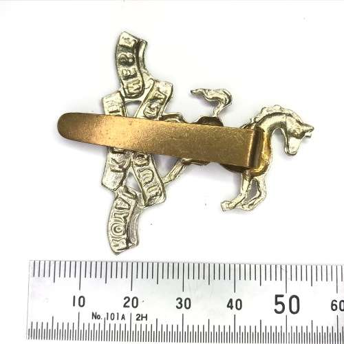 Royal West Kent regiment cap badge with slide
