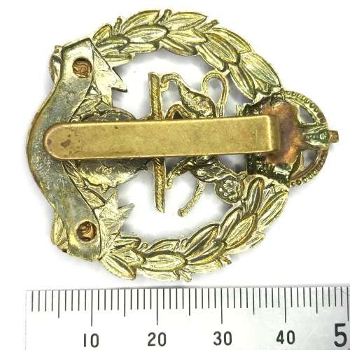 Royal Hampshire regiment cap badge with slide