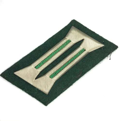 East German Police collar tab