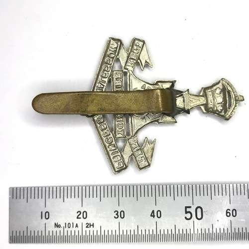 Alexandra Princess of own Yorkshire regiment cap badge with slide
