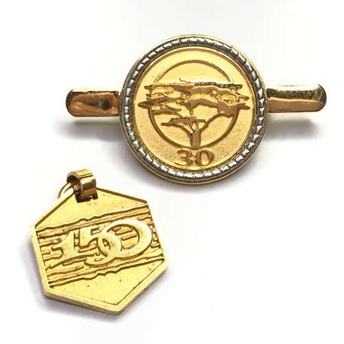 Lot of 2 First National Bank badges