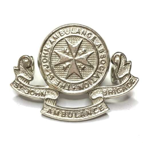 Lot of 2 St Johns Ambulance Service Badges