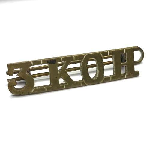3rd King`s Own Hussars Shoulder Title Badge