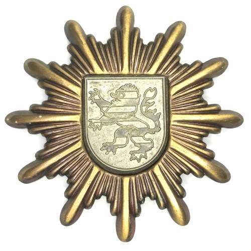 German Hesse police cap badge - no colour