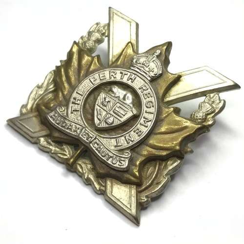 The Perth Regiment of Canada cap badge - Crown