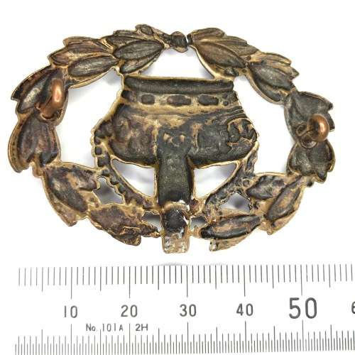 WW2 Royal Army warrant officer rank badge - King`s crown - with lugs