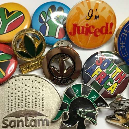 Lot of 17 lapel badges - some with pins and some with magnet