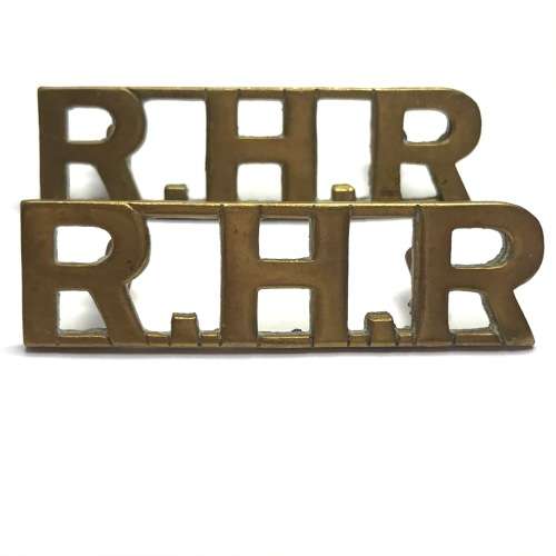 Railway and Harbour Rifles badges