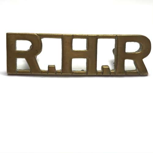 Railway and Harbour Rifles badges