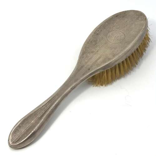 Vintage Silver Grooming Set with 4 Brushes a Mirror ( Slightly damaged ) Hallmarked