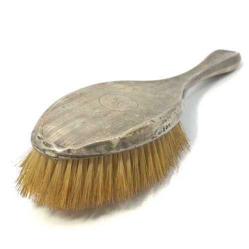 Vintage Silver Grooming Set with 4 Brushes a Mirror ( Slightly damaged ) Hallmarked