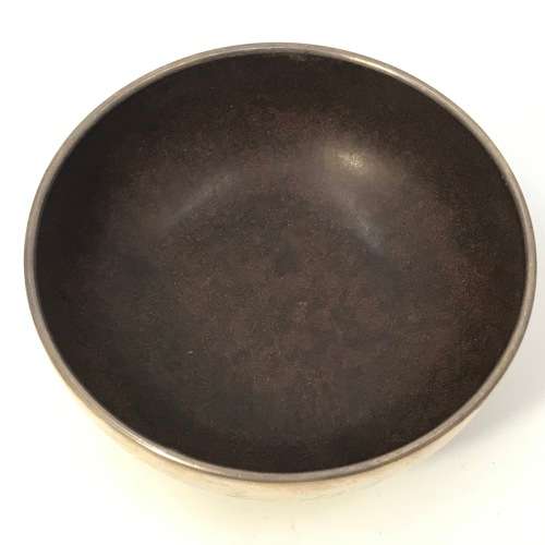 Hallmarked silver bowl with walnut inner-Made in Birmingham 1936 by J.Gloster Ltd - 95.5 grams