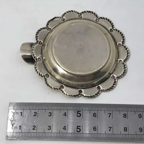 Pair of Mexican Plat-Mex-SA sterling silver ashtrays - Weighs 40 grams