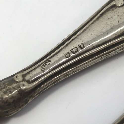 Antique hallmarked silver nail care stand with 4 tools - Birmingham 1918-1926 hallmarks- weighs 188g
