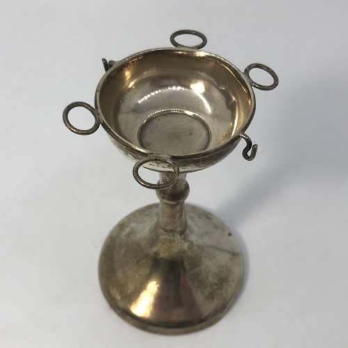 Antique hallmarked silver nail care stand with 4 tools - Birmingham 1918-1926 hallmarks- weighs 188g