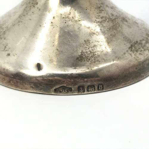Antique hallmarked silver nail care stand with 4 tools - Birmingham 1918-1926 hallmarks- weighs 188g