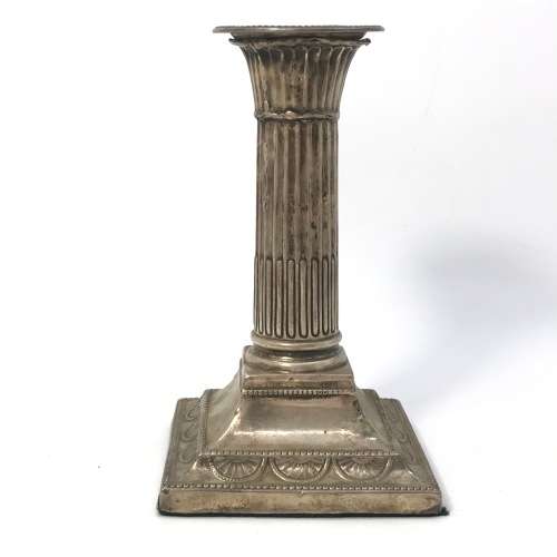 Hallmarked silver candle holders