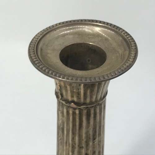 Hallmarked silver candle holders