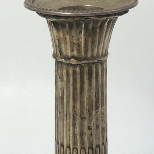 Hallmarked silver candle holders