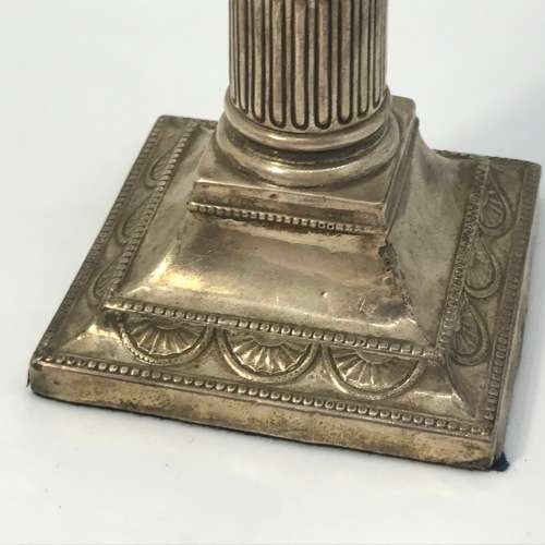 Hallmarked silver candle holders