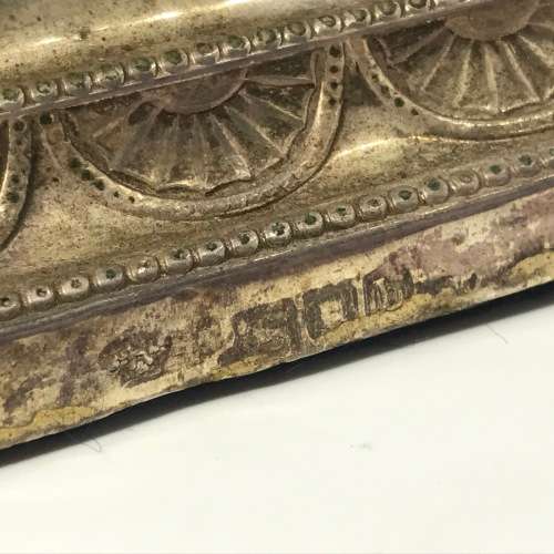 Hallmarked silver candle holders