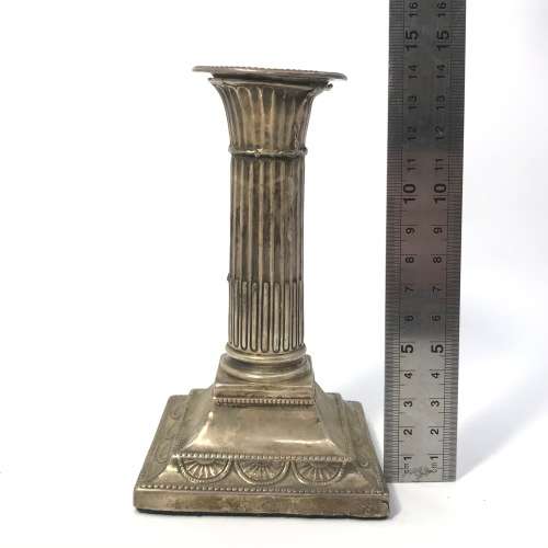 Hallmarked silver candle holders