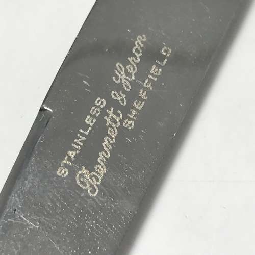 Set of 6 Bennett and Heron Butter Knives with Silver Hallmarked Handles