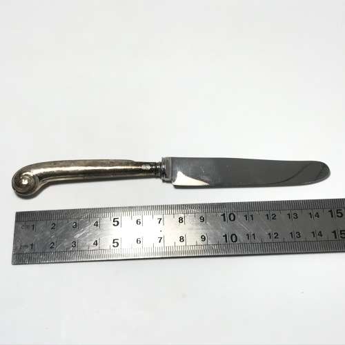 Set of 6 Bennett and Heron Butter Knives with Silver Hallmarked Handles