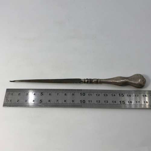Boot Lace Puller with Hallmarked Silver Handle