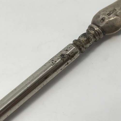 Vintage Boot Lace Puller with Hallmarked Silver Handle