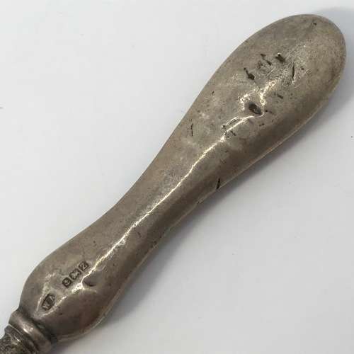 Vintage Boot Lace Puller with Hallmarked Silver Handle