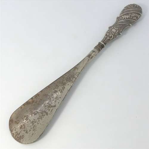 William Devenport 1899 Birmingham Shoehorn with Silver Hallmarked Handle, weight 111g