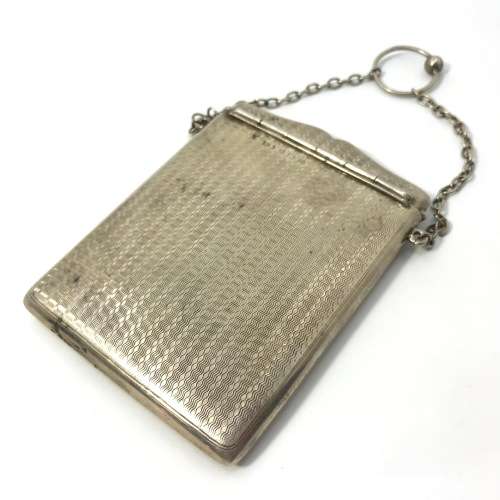 Sterling Silver Hallmarked Art Deco Cigarette Holder with Chain inscribed DJ - 24-4-24