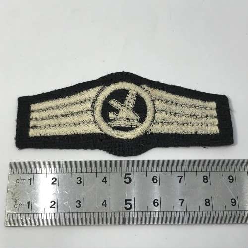 German Bundeswehr Luftwaffe Flak gunner qualification cloth badge