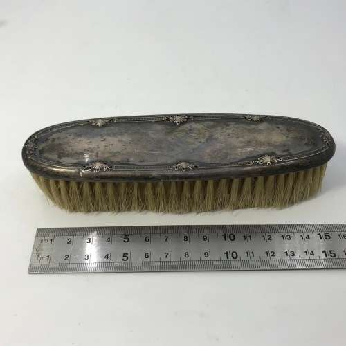 Antique silver clothing brush - hallmarked Birmingham 1912
