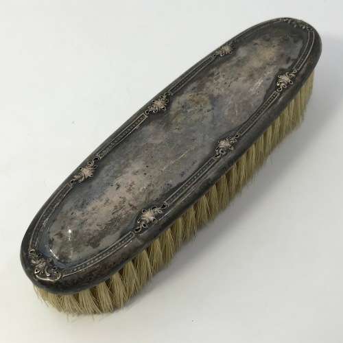 Antique silver clothing brush - hallmarked Birmingham 1912