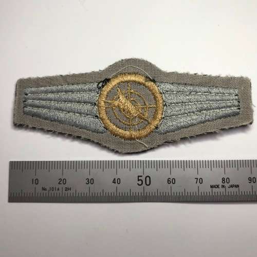 German Bundeswehr air safety control gold qualification cloth badge