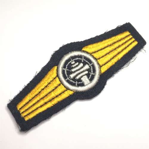 German Bundeswehr air safety control silver qualification cloth badge