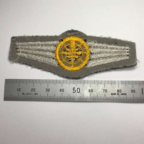 German Bundeswehr air safety control gold qualification cloth badge