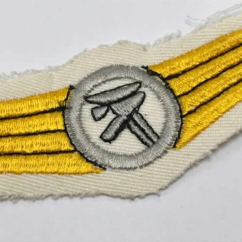 German Bundeswehr Luftwaffe Flak gunner qualification cloth badge