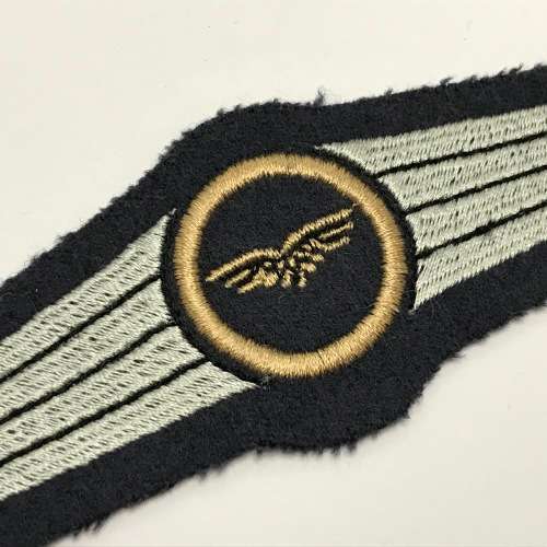 German Bundeswehr Luftwaffe air force staff bronze qualification cloth badge