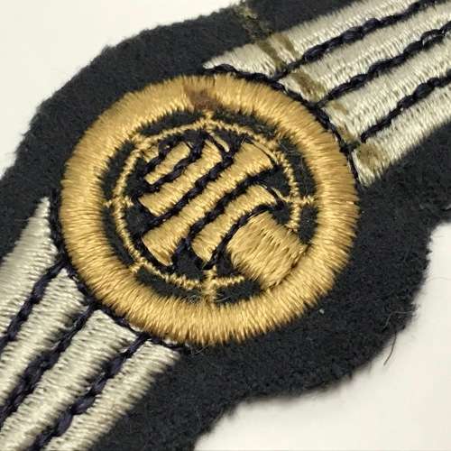 German Bundeswehr air safety control bronze qualification cloth badge
