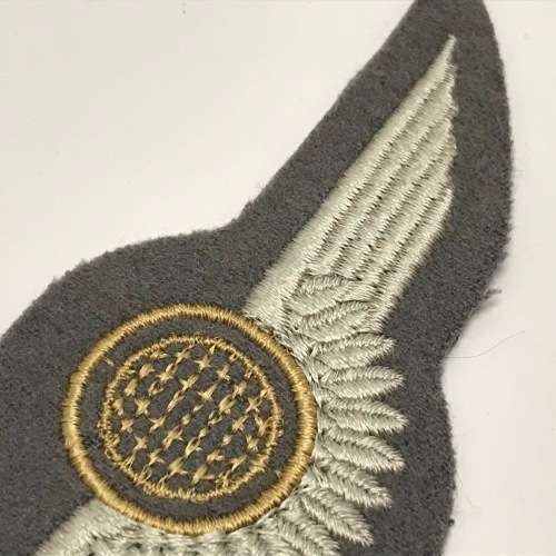 German Bundeswehr Luftwaffe air crew bronze qualification cloth wing
