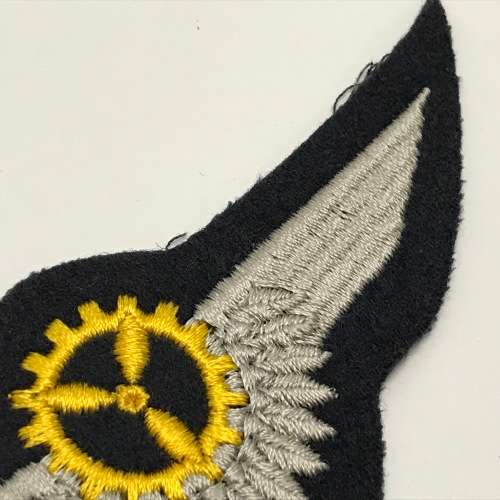 West German Air Force flight engineer gold wing