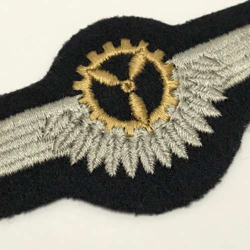 West German Air Force flight engineer bronze wing