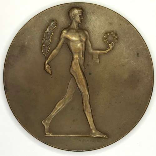 Medallion issued by the Austrian Olympic Committee - Olympic day 4/7/1948 - Wiener Stadion