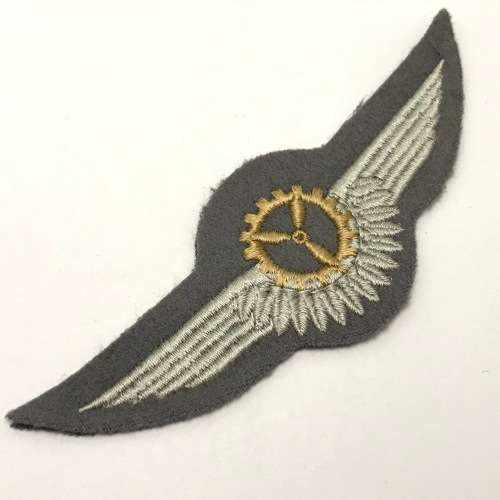 West German Air Force flight engineer bronze wing