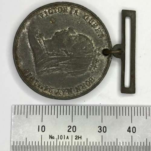 1897 Pewter - Englands`s largest Reign ( 60 years ) Victoria Medallion