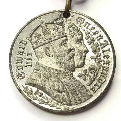 1902 King Edward 7 and Queen Alexandra coronation medal
